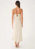 Sun Searching Midi Dress Oatmeal