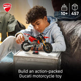 LEGO Technic Ducati Desmo450 MX Factory Motorcycle 42238 Building Toys for Boys Girls Ages 10 Dirt Bike Toy for Display W Stand Bedroom or Desk Decor 457 pieces Gift Idea