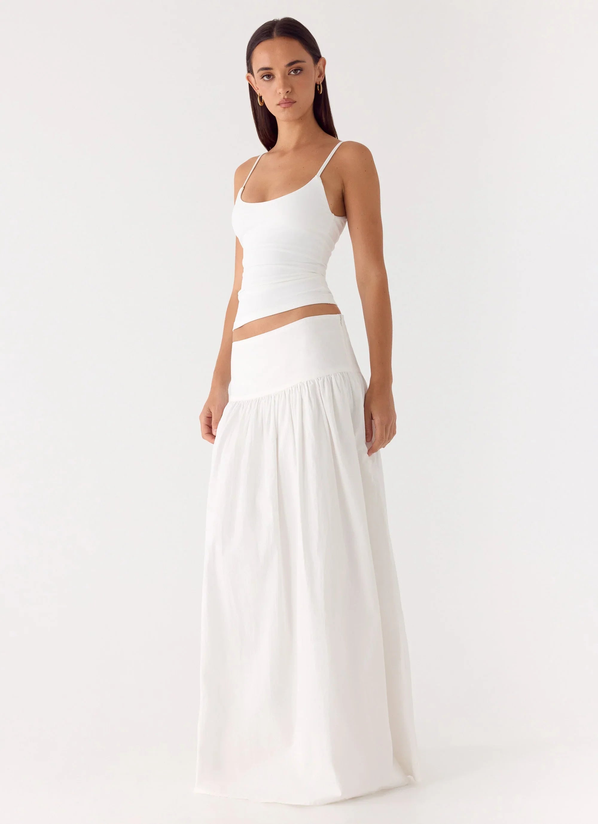 Jayne Maxi Skirt White