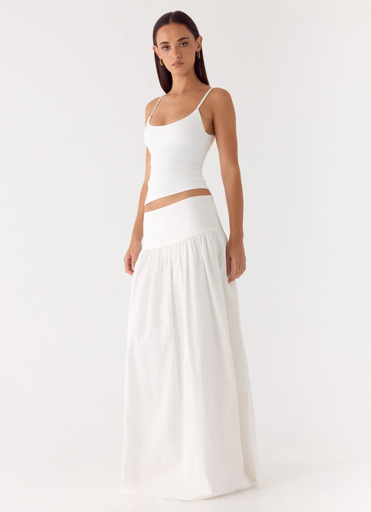 Jayne Maxi Skirt White