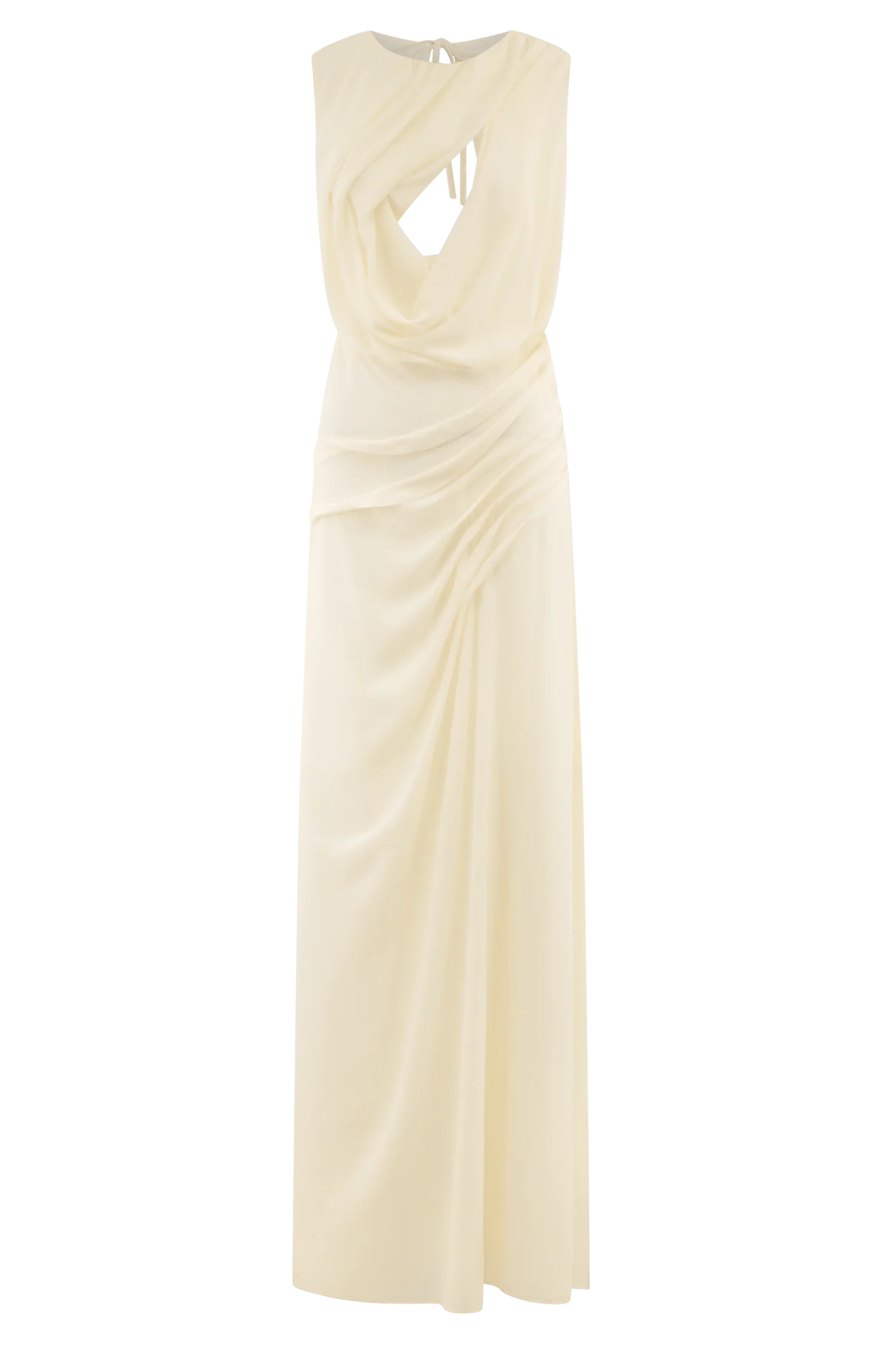 Oria Chiffon Maxi Dress Ivory