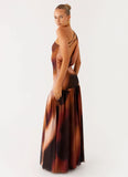 Carlina Maxi Dress Black Gradient