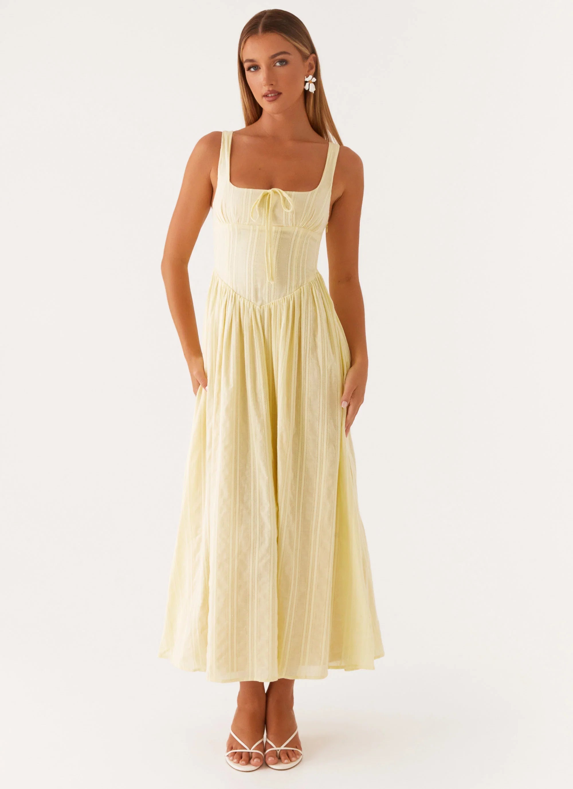 Pascuelle Midi Dress Yellow