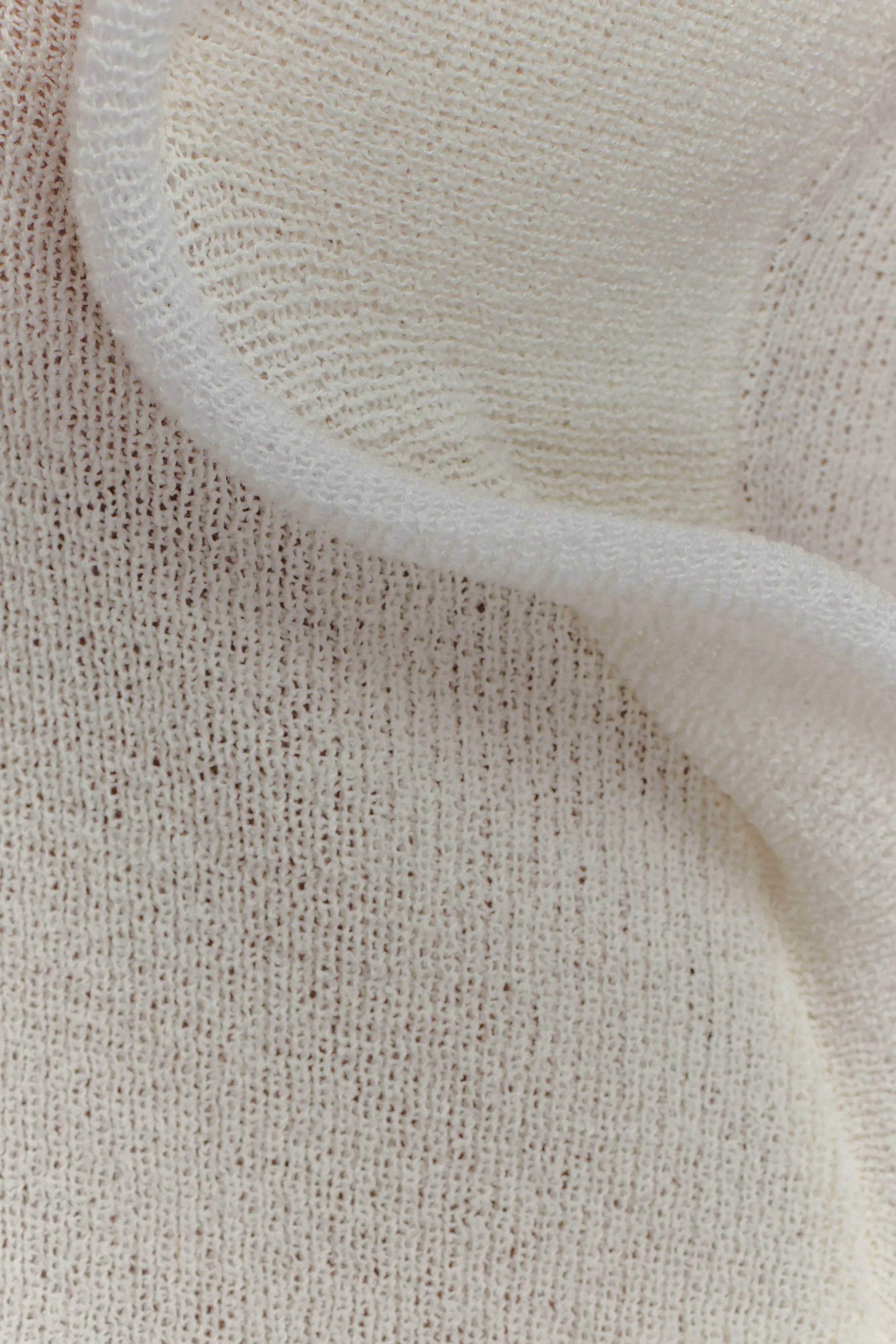 Haisley Off Shoulder Knit Top Ivory