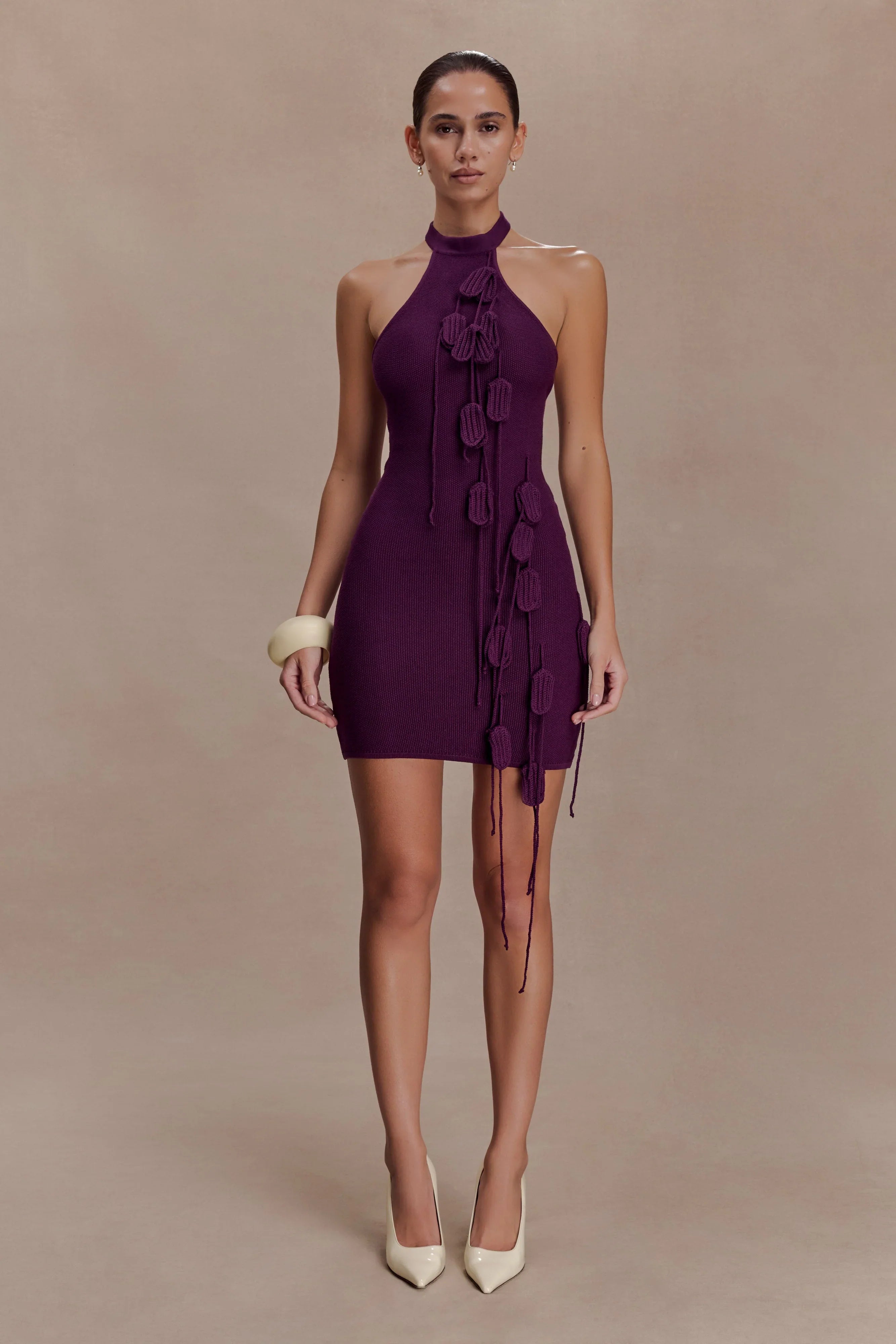 Jacky Tulip Mini Dress Plum