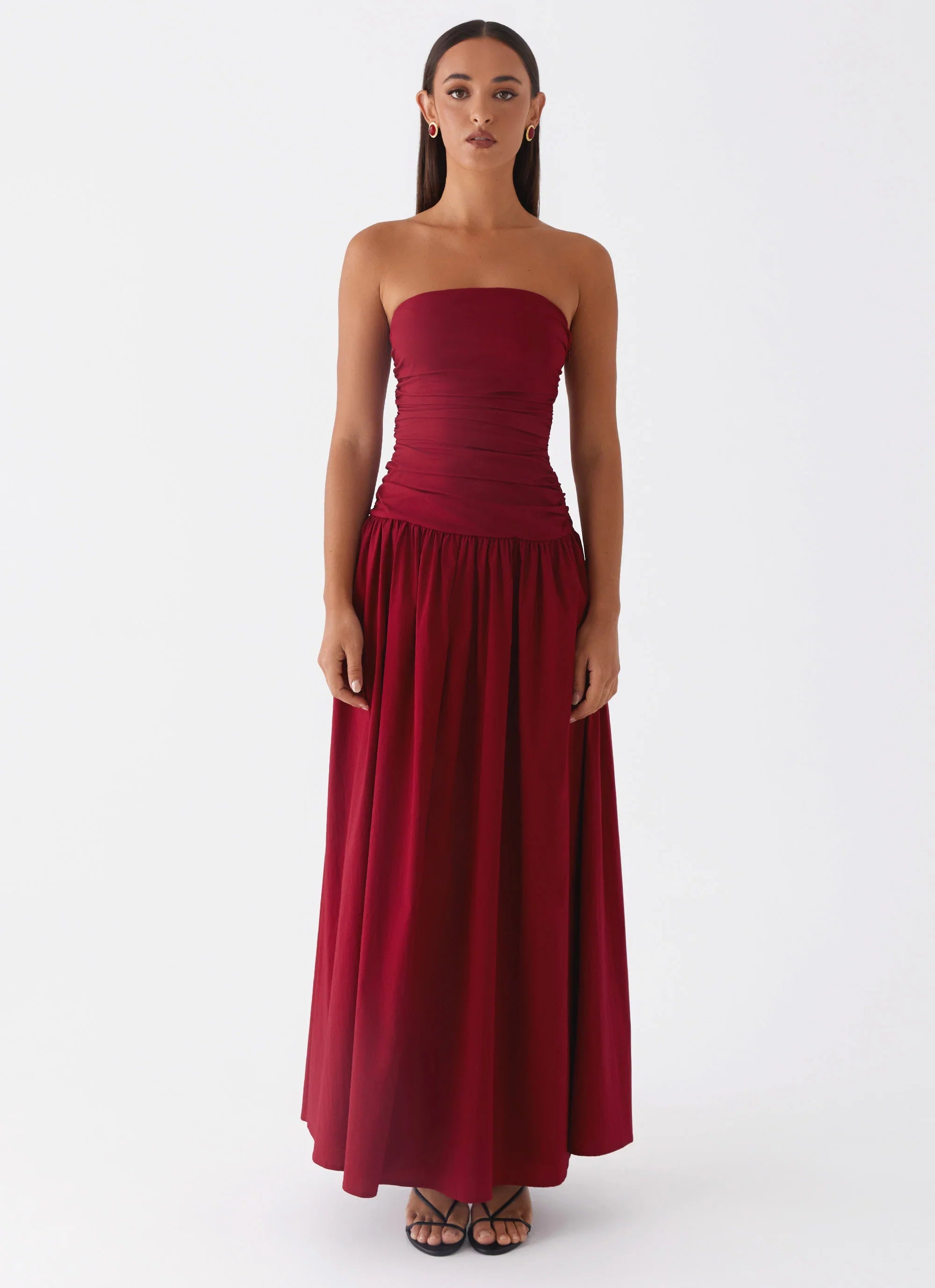Carmel Maxi Dress Merlot