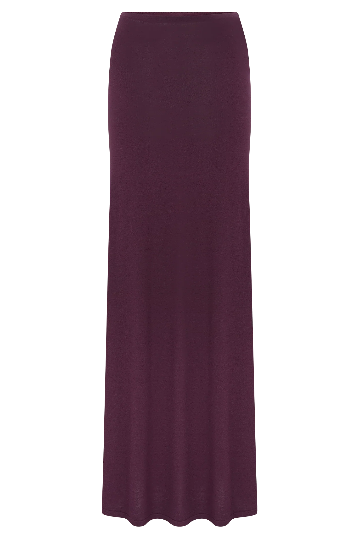 Martiena Knit Maxi Skirt Plum