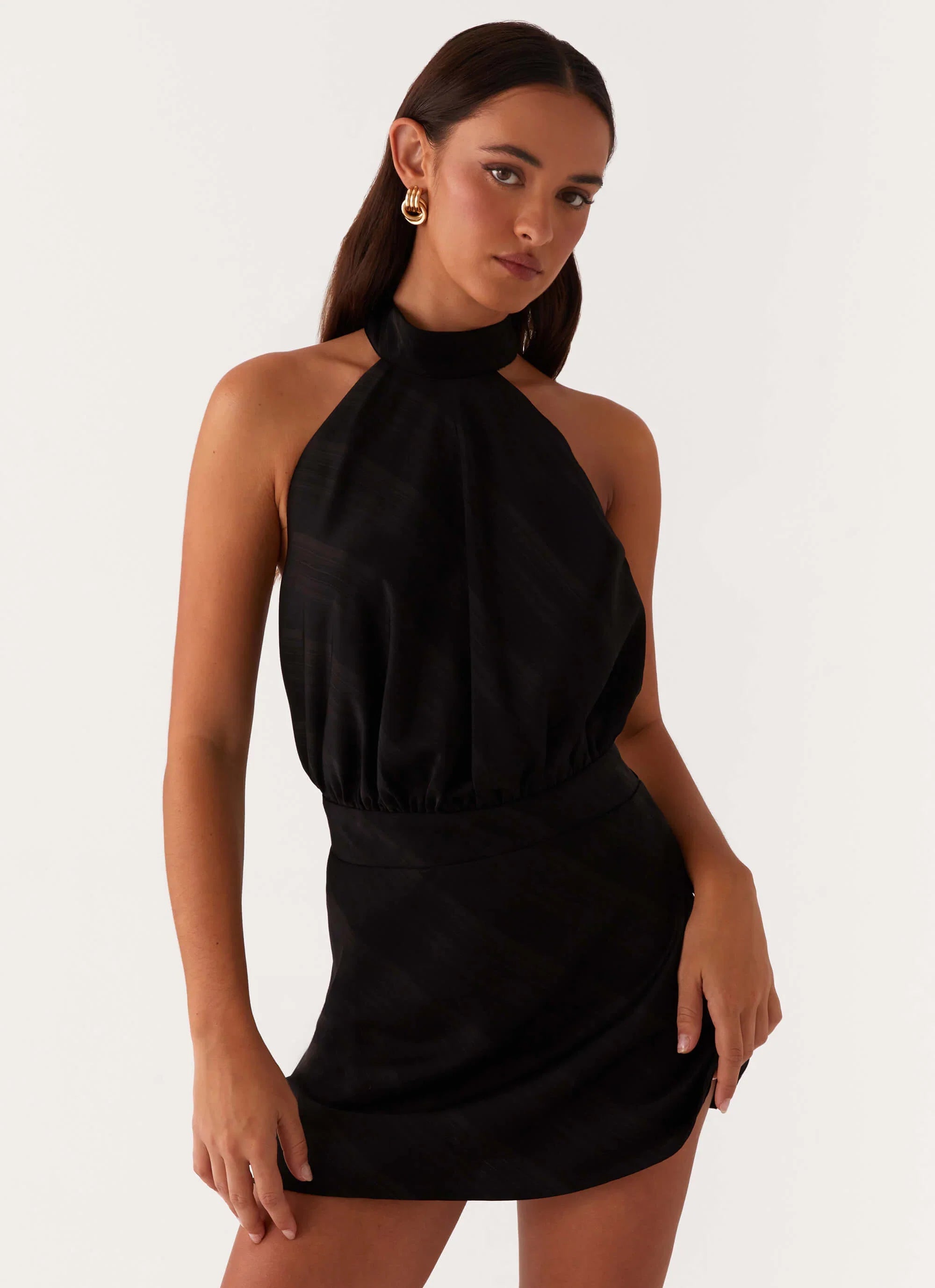 Camera Shy Mini Dress Black