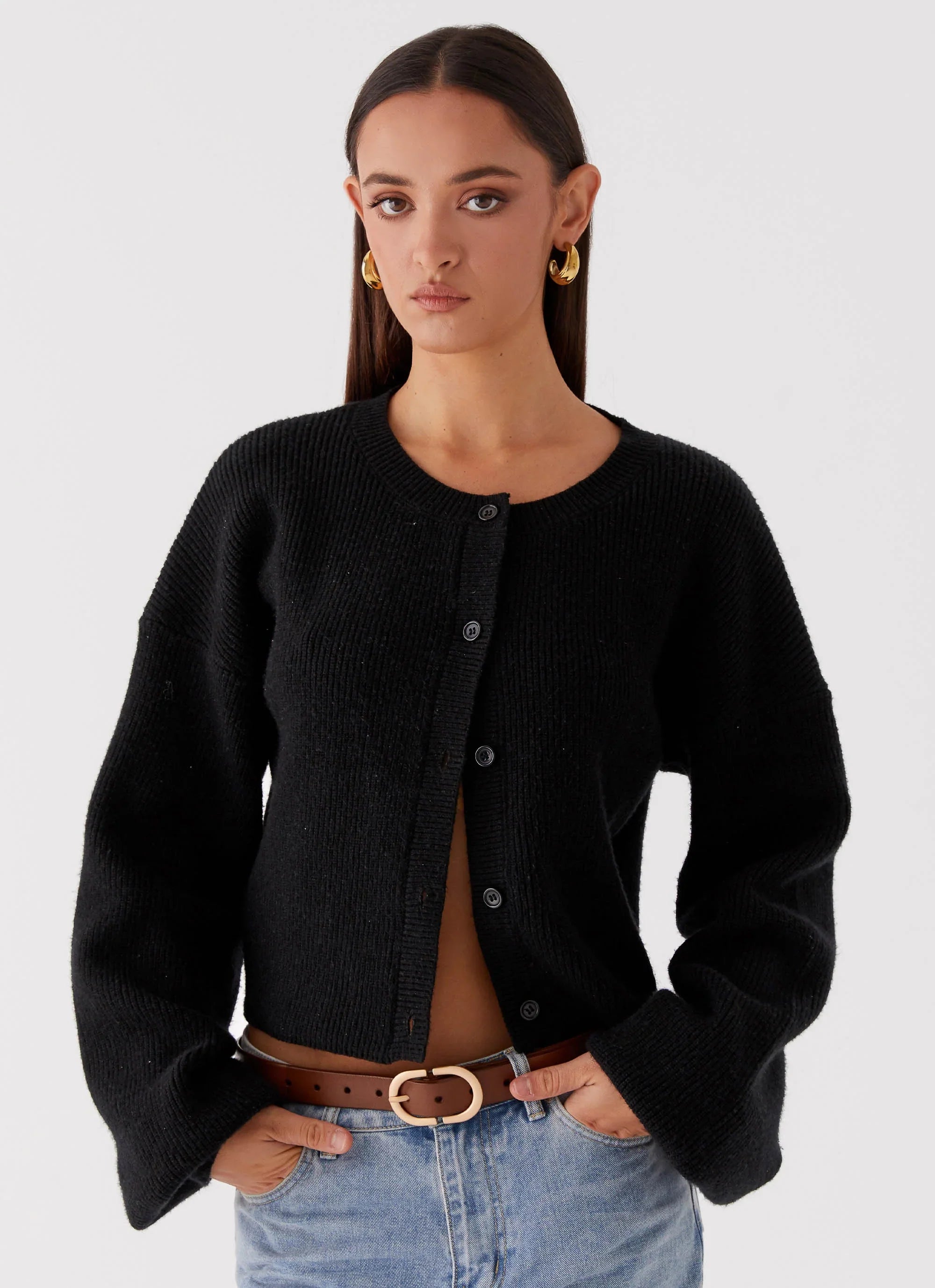 Daphne Knit Cardigan Black