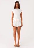 Landon Button Up Top White