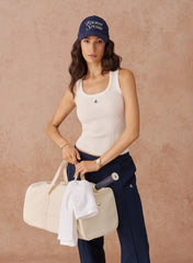 White Knitted 4th Vest Top