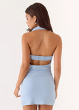 Kenia Multi Wear Mini Dress Blue