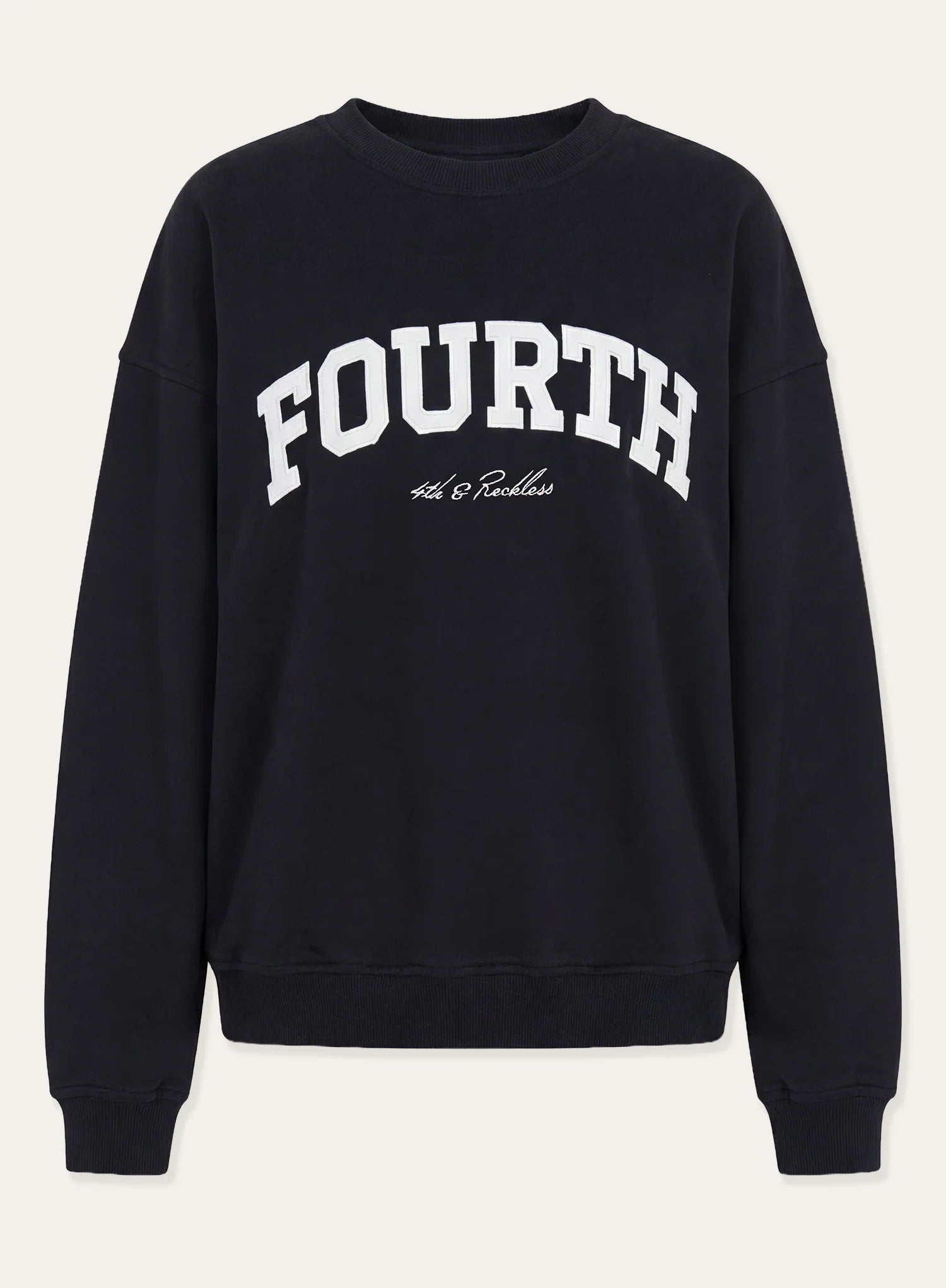 Black Fourth Branded Oversized Sweatshirt