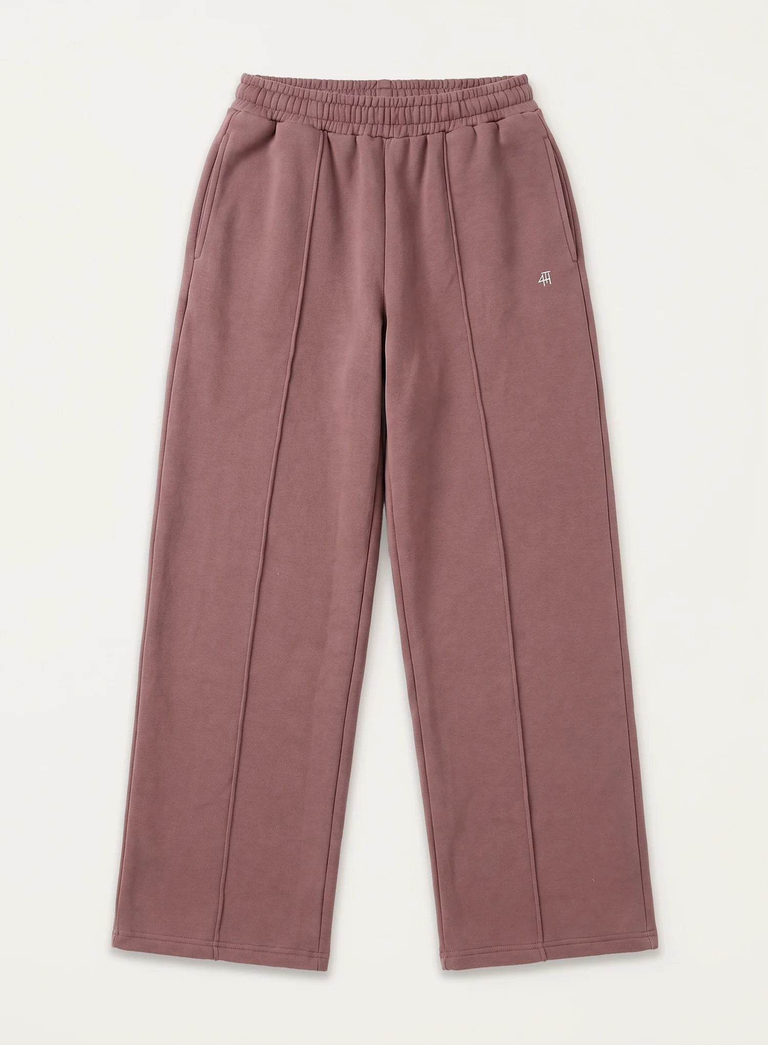 Mocha 4th Wide Leg Branded Joggers
