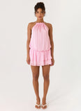 Parade Halter Mini Dress Pink