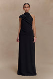 Analia Chiffon Maxi Dress Black