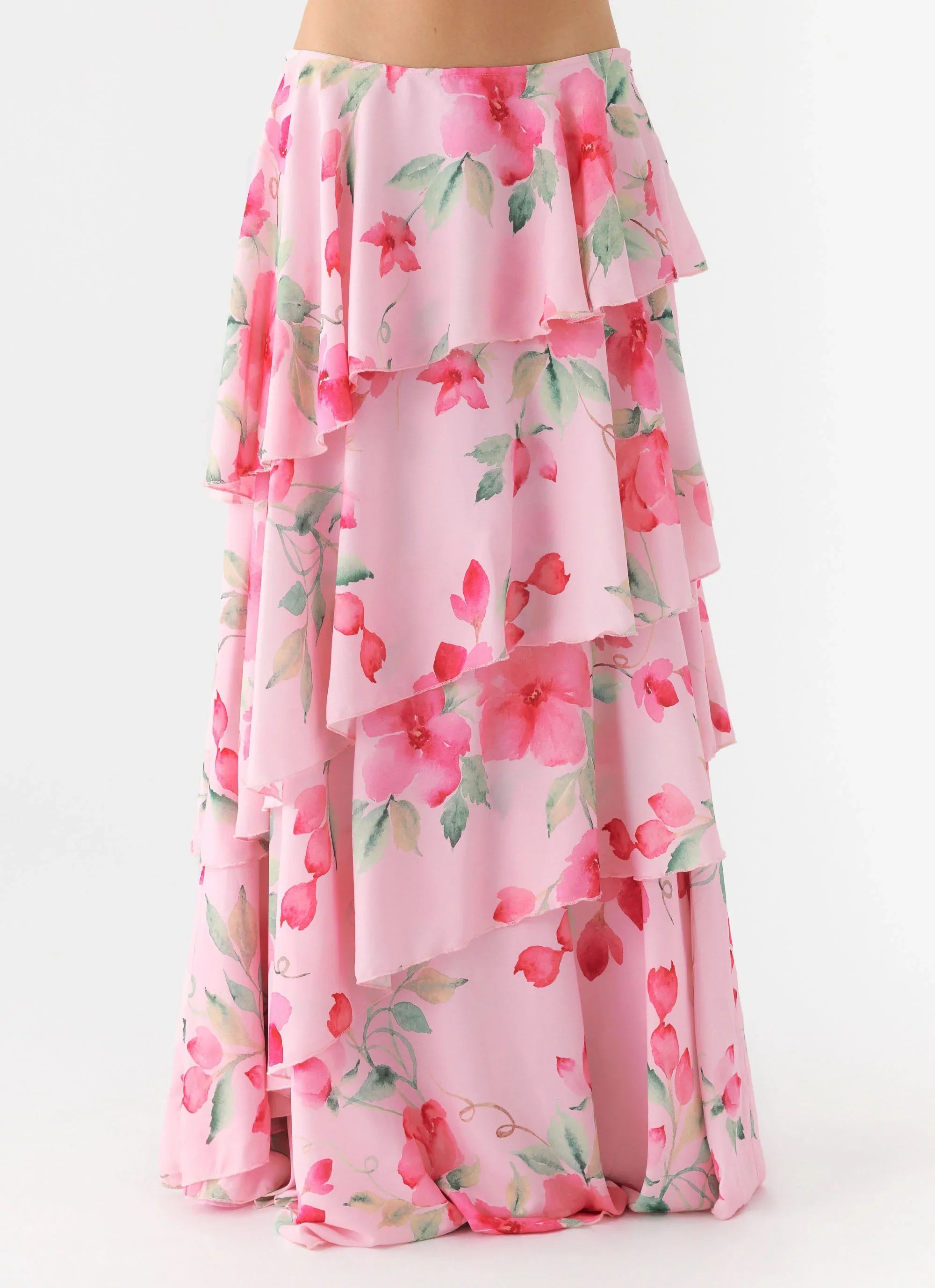 Melody Remedy Tiered Maxi Skirt Petal Soleil