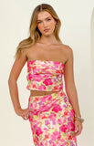 Genevieve Yellow Floral Pop Print Top