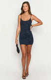 Brenna Navy Sequin Mini Dress
