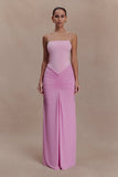 Roisin Slinky Maxi Dress Powder Pink