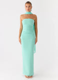 Libra Maxi Dress Aqua