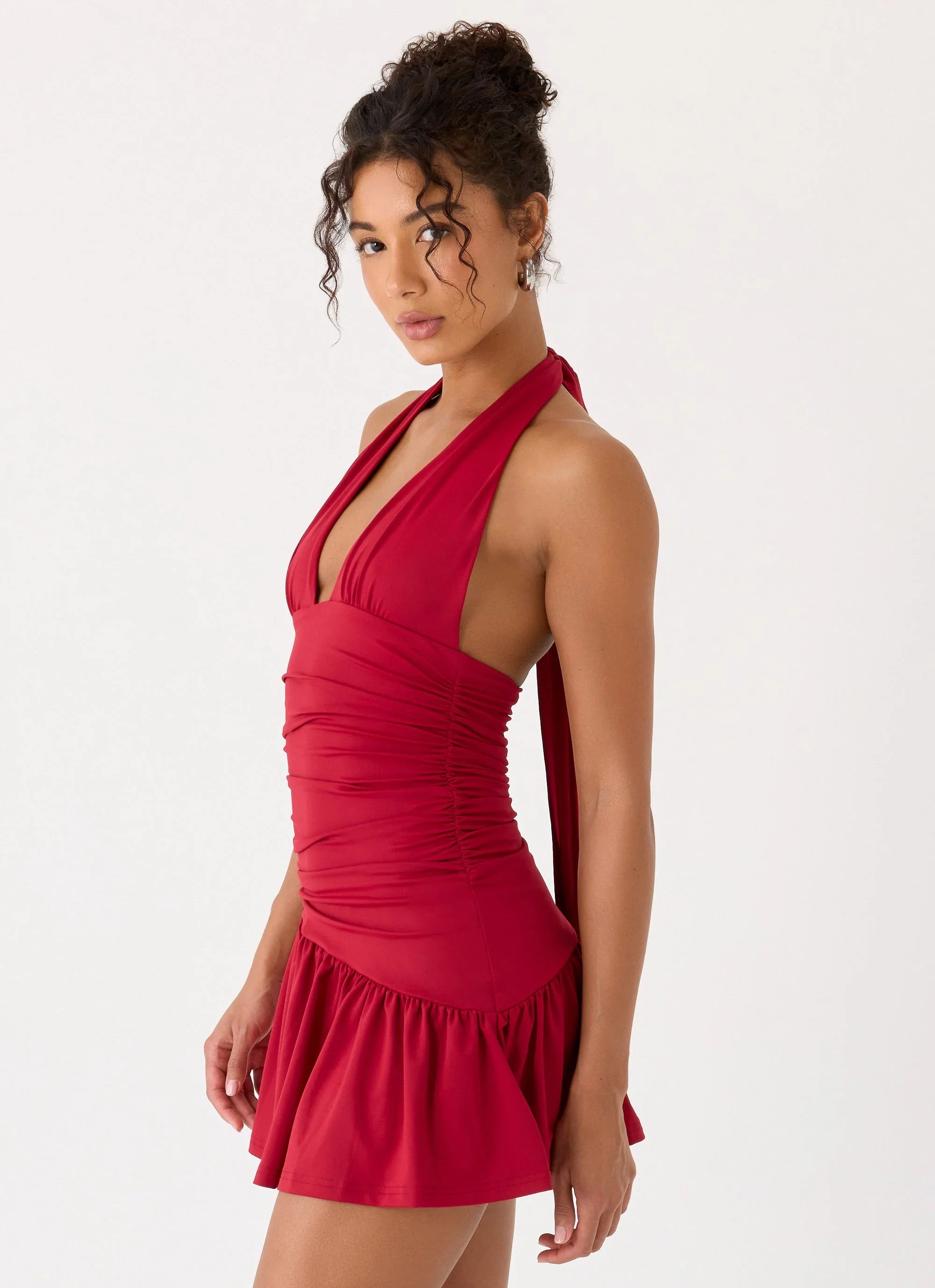 Esme Mini Dress Red Magenta