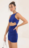 Cutout Dress in Blue