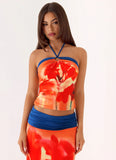 Fraser Halter Top Sunburnt Petal