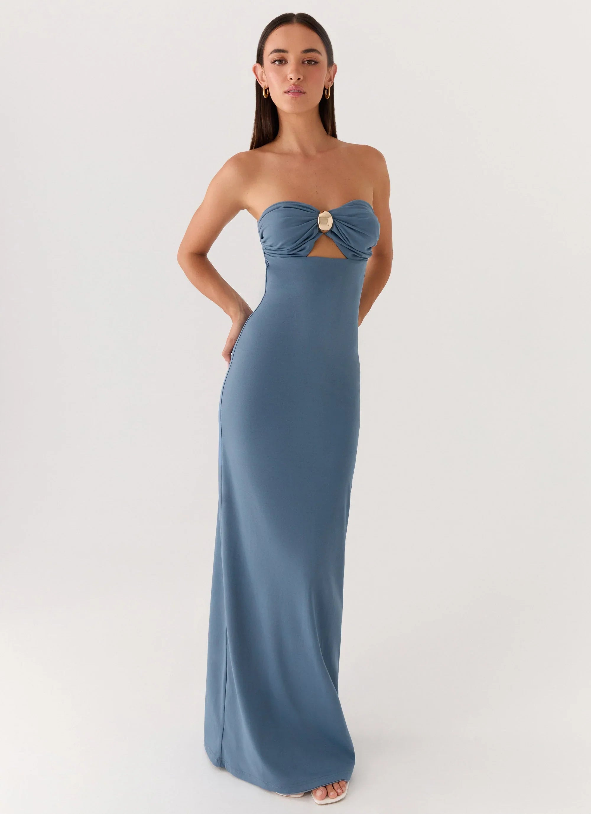 Coast Is Clear Maxi Dress Coastal Blue