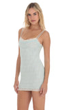 Double Layered Lace Dress in Blue