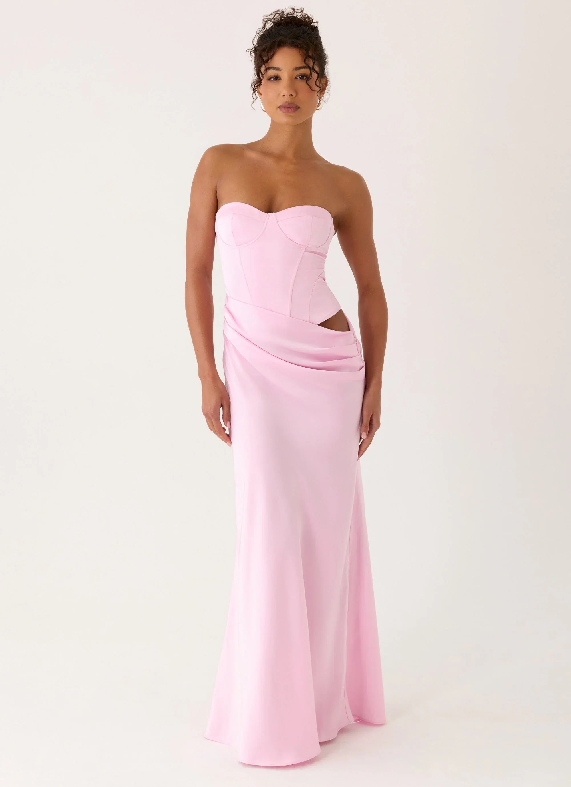 Emory Corset Maxi Dress Pink