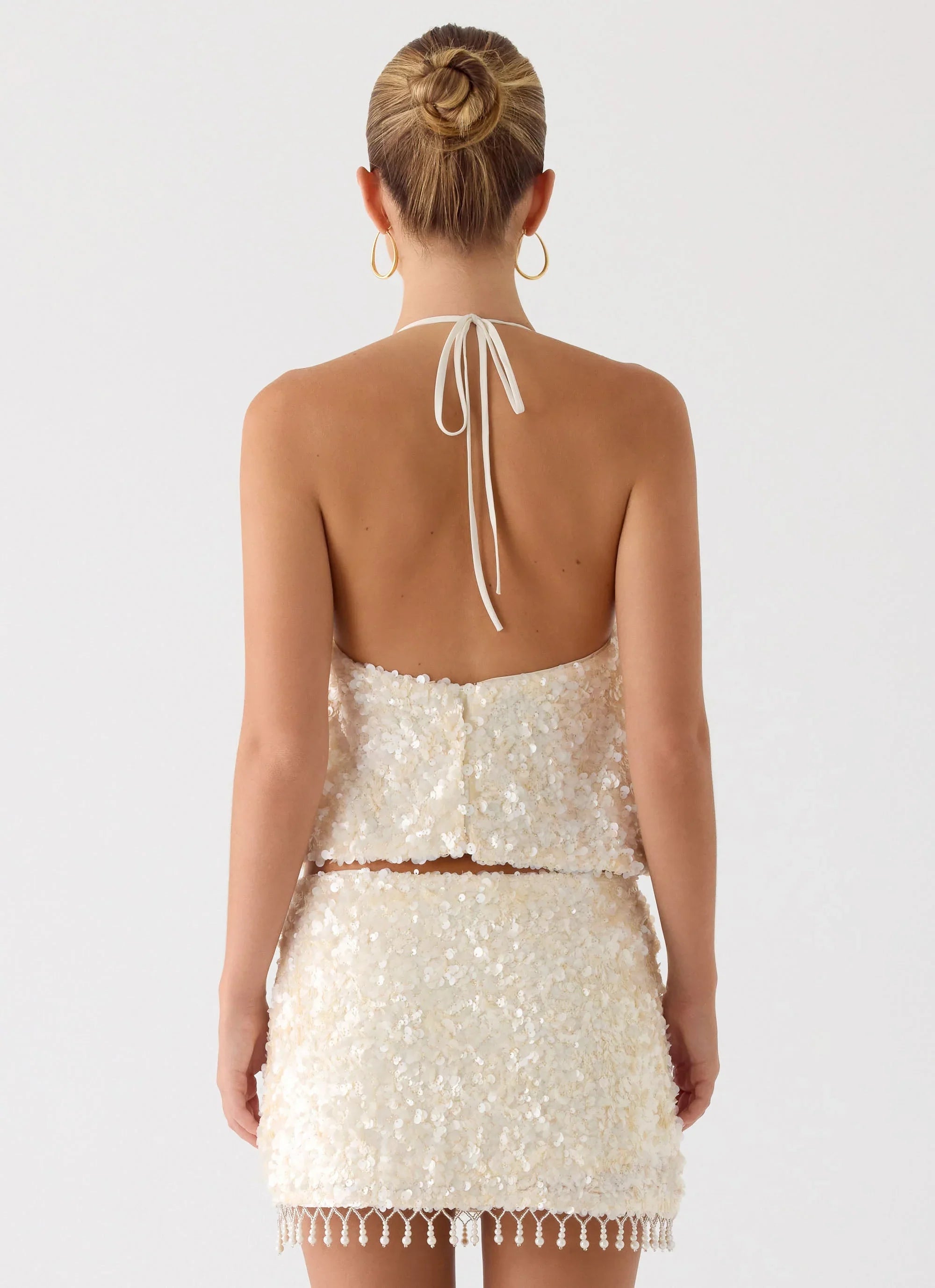 Moonlight Muse Mini Skirt Ivory