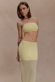 Tanyel Knit Bandeau Top Lemon