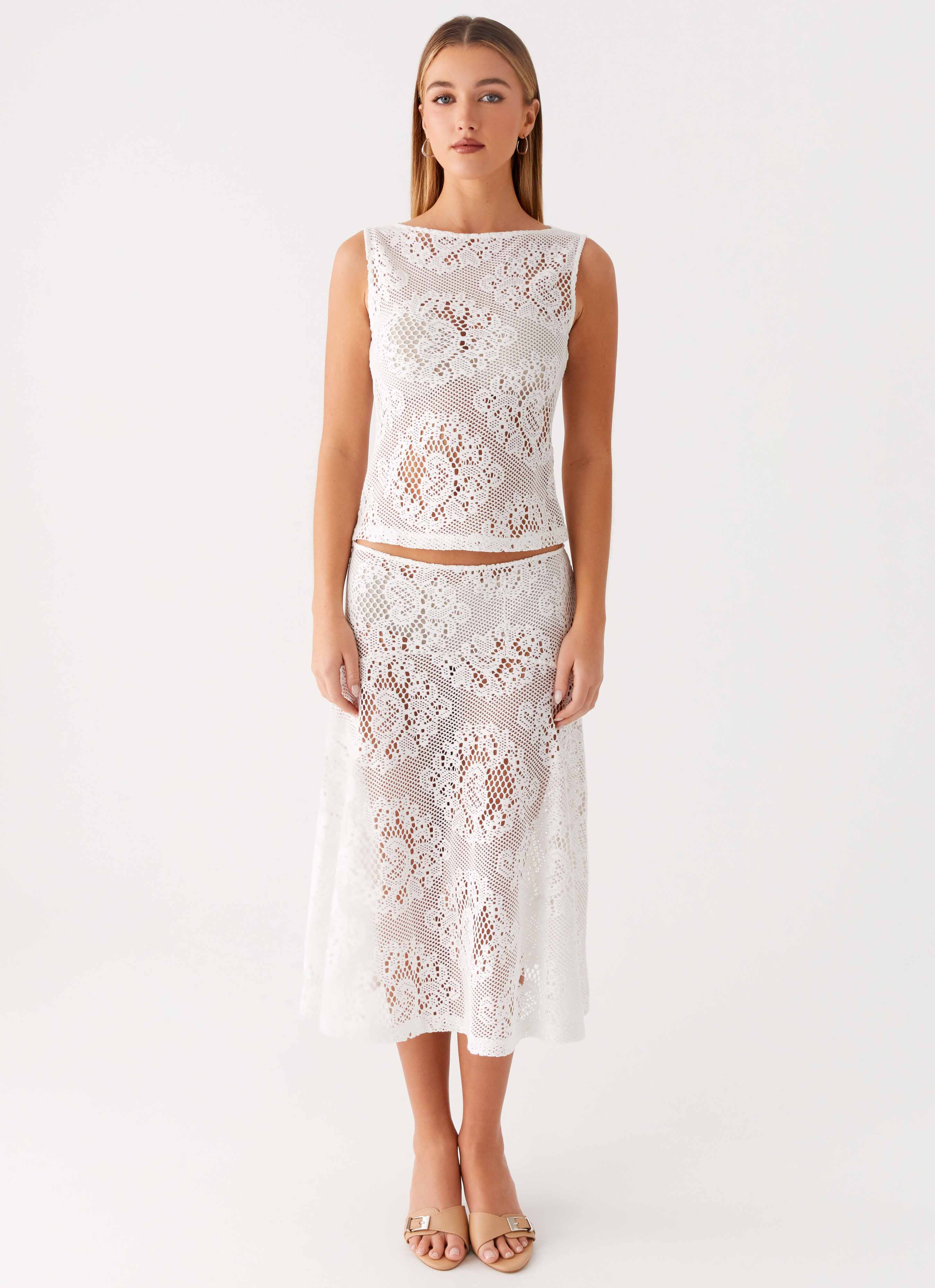 Virelle Lace Top Ivory