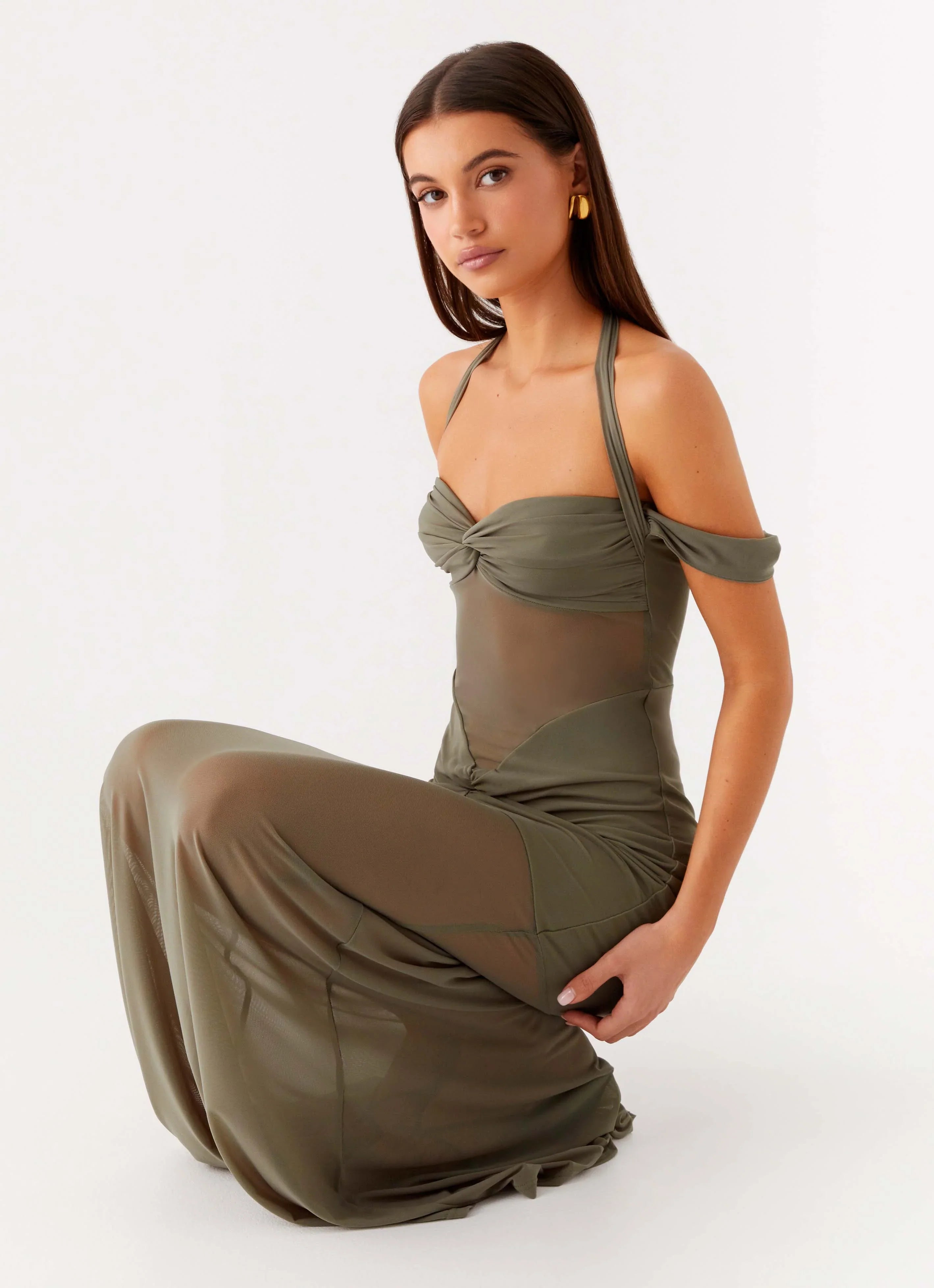 Ivy Lane Maxi Dress Olive