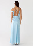 Palm Royal Maxi Dress Ice Blue