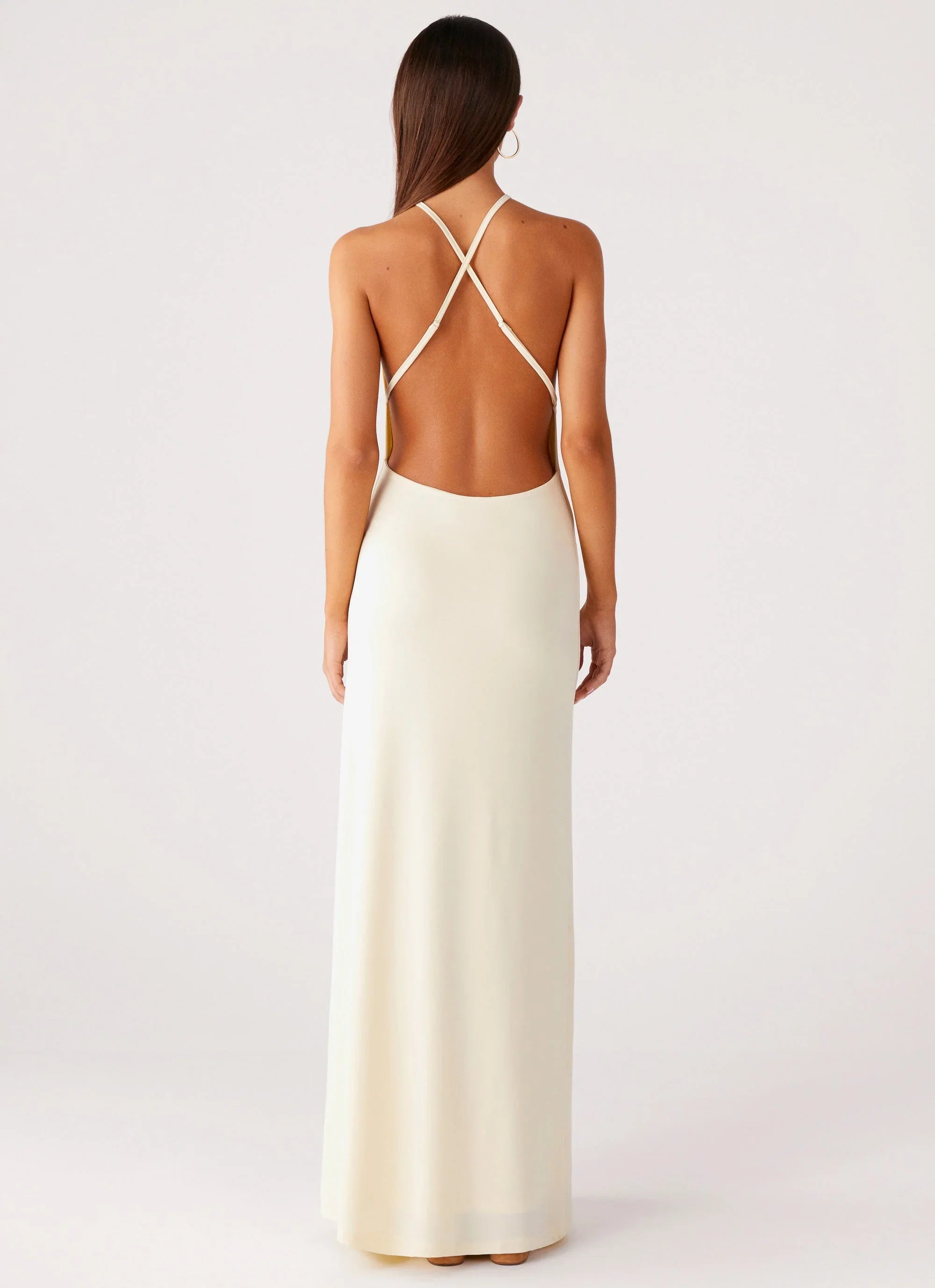 Mistlight Cowl Maxi Dress Yellow