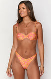 90 Swim Bianca Orange Floral Bikini Bottoms