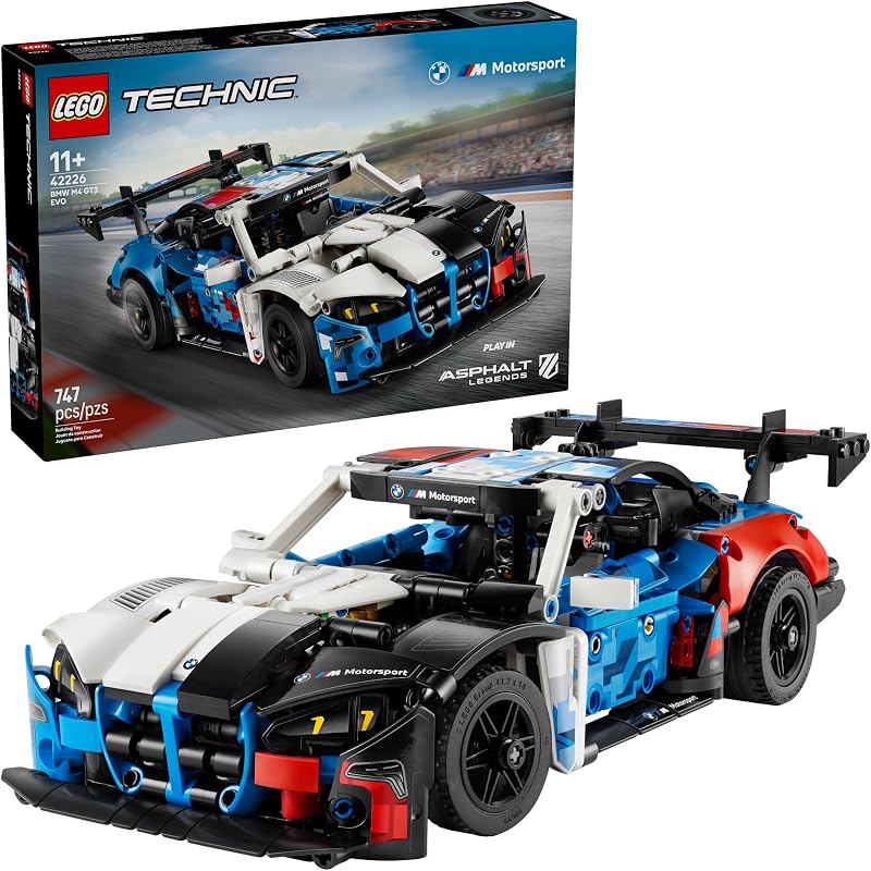 LEGO Technic BMW M4 GT3 EVO Race Car Toy Building Toy for Boys Girls Ages 11 Model Car Display Kit for Bedroom Decor Gift for Birthdays 42226