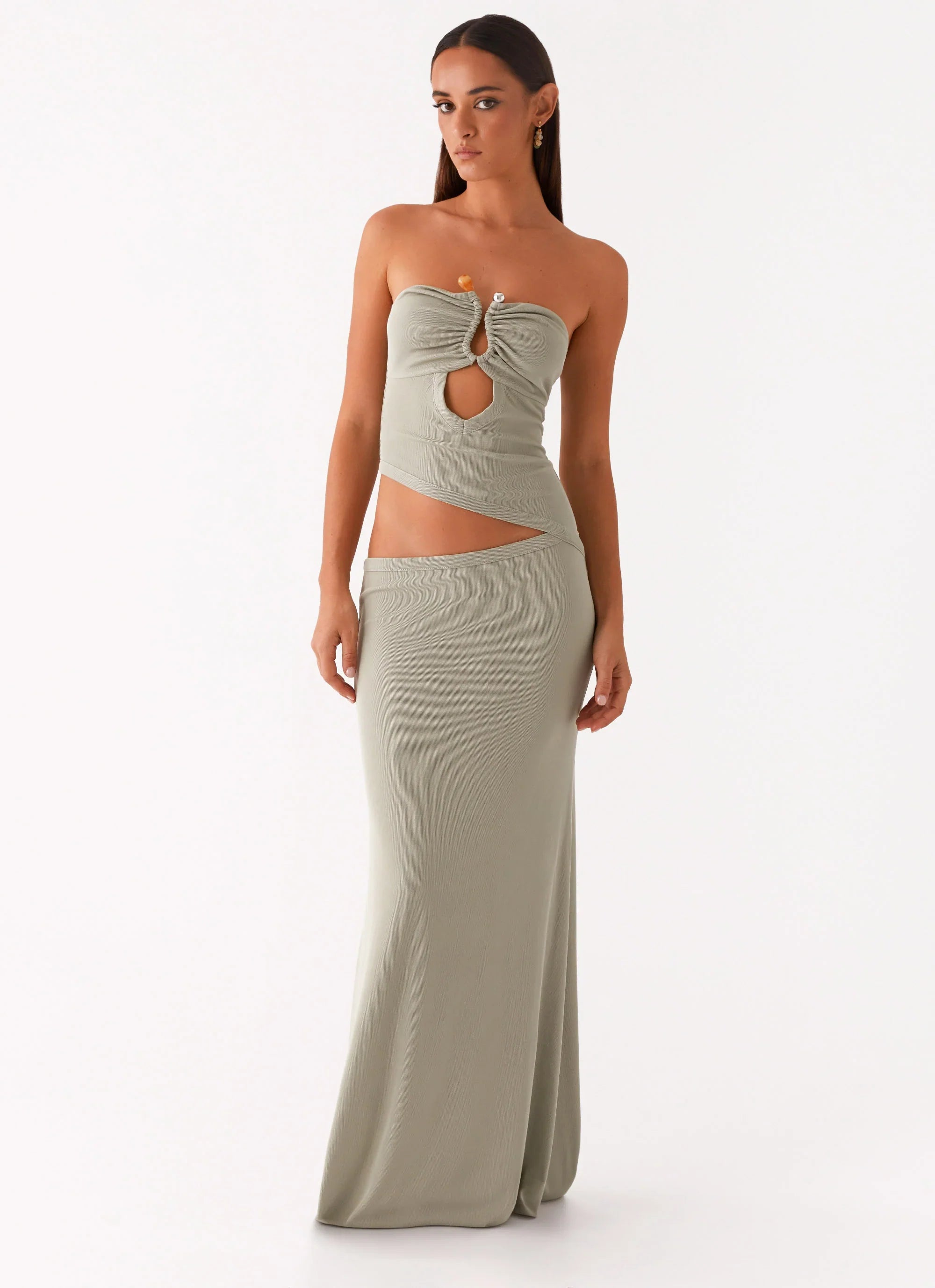 Wild Roses Maxi Dress Sage