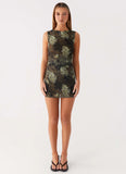 Zella Mini Dress Cyber Floral