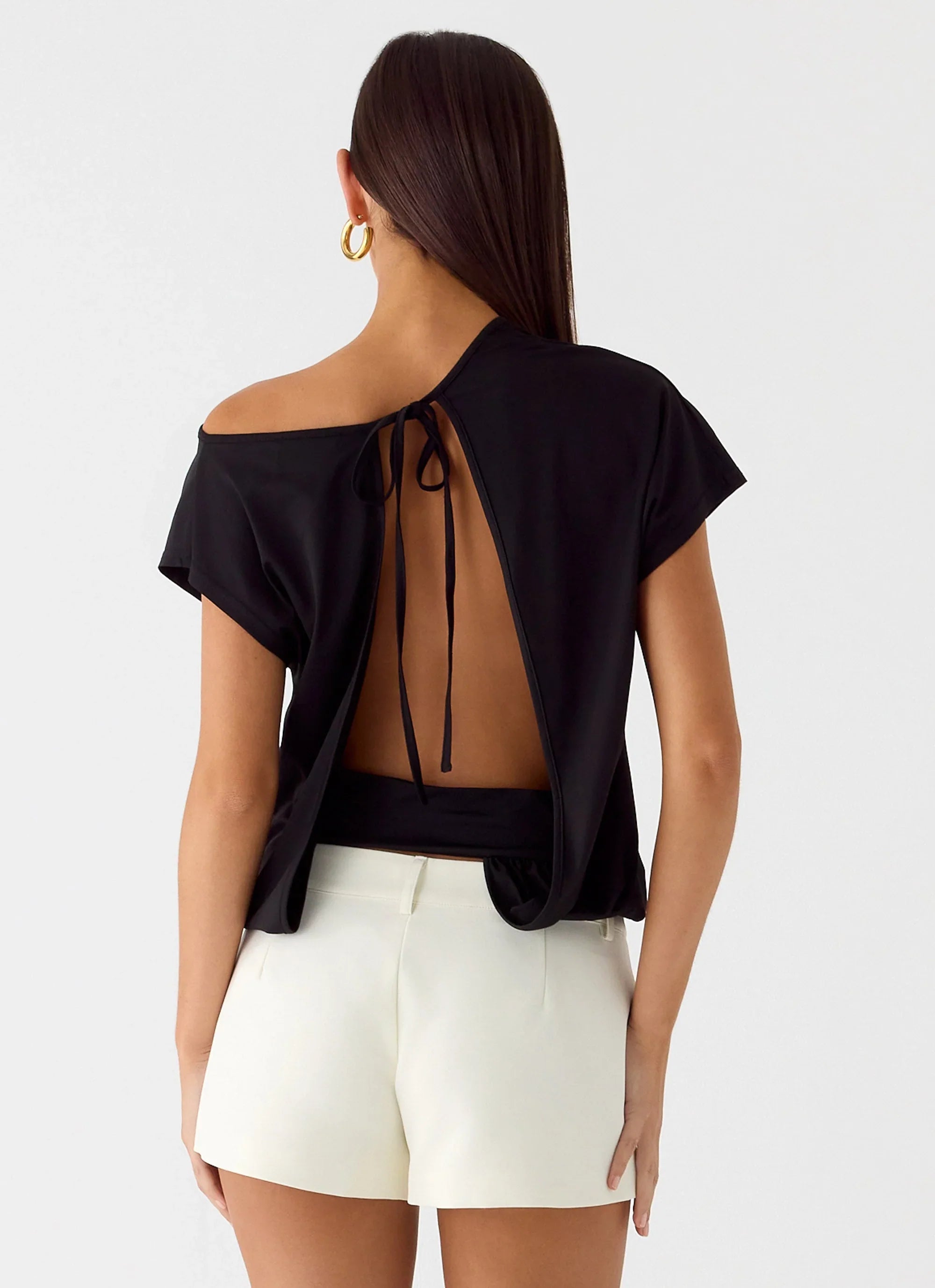 Raeni Off Shoulder Top Black