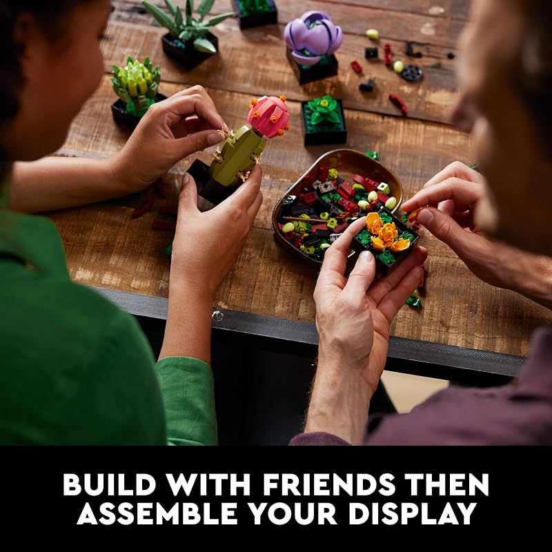 LEGO Botanicals Succulents 10309 Back to School Gift for Students Teachers Building Set for Adults Ages 18 771 Pieces Artificial Plant Home Decor