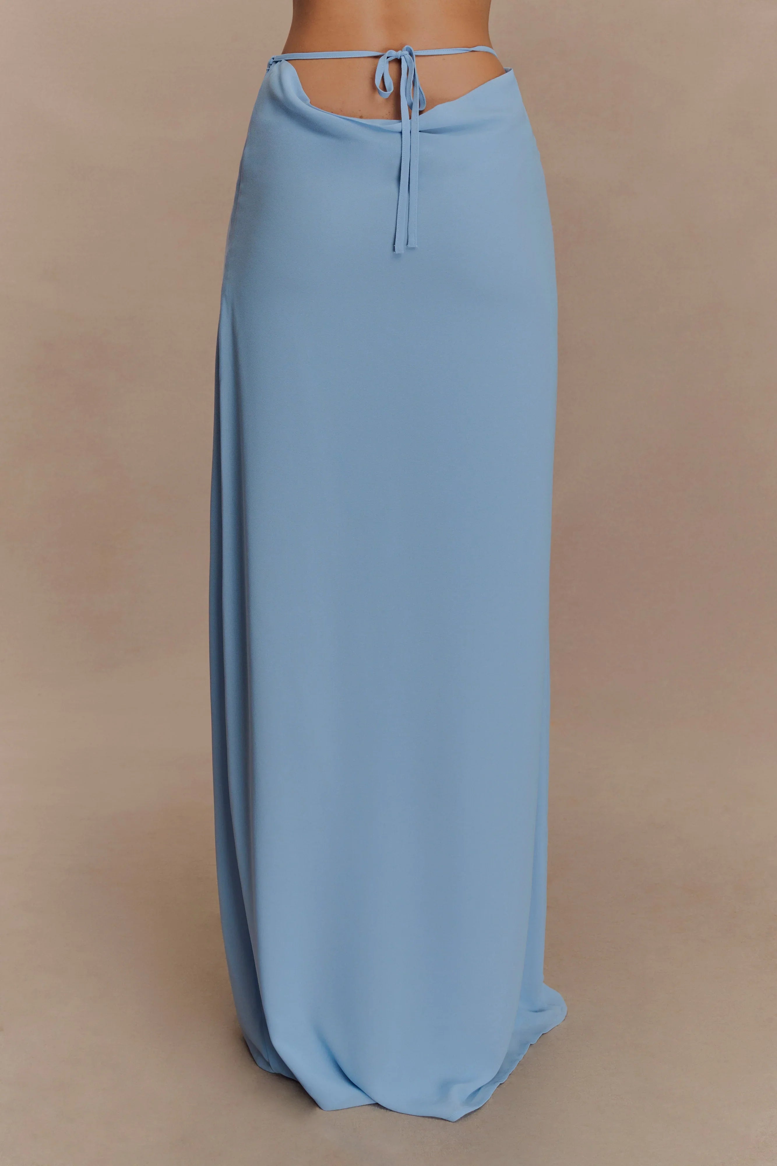 Katalina Chiffon Maxi Skirt Sky Blue