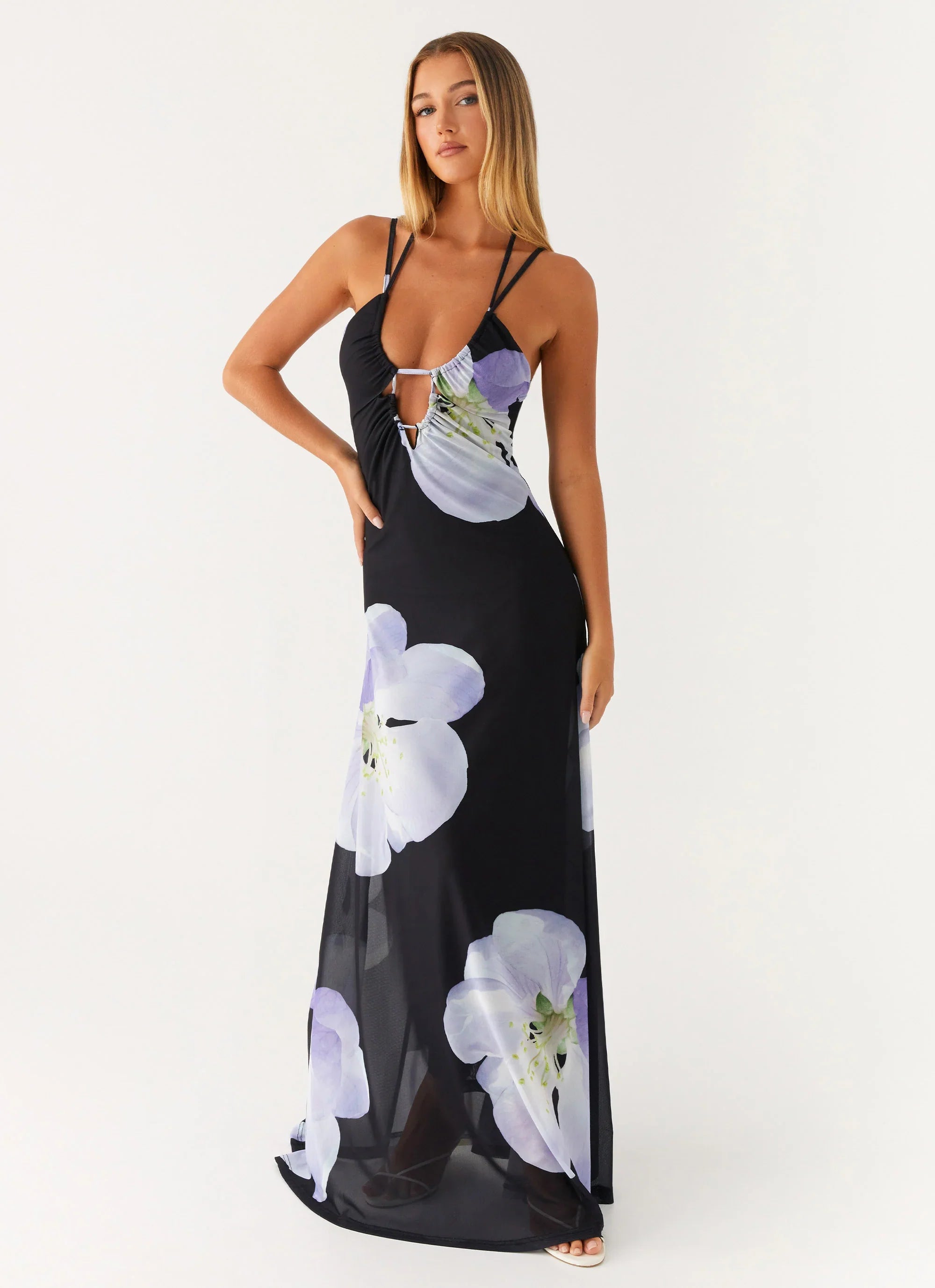 Enrika Maxi Dress Flower Print