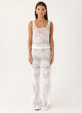 Bosten Low Rise Pants White