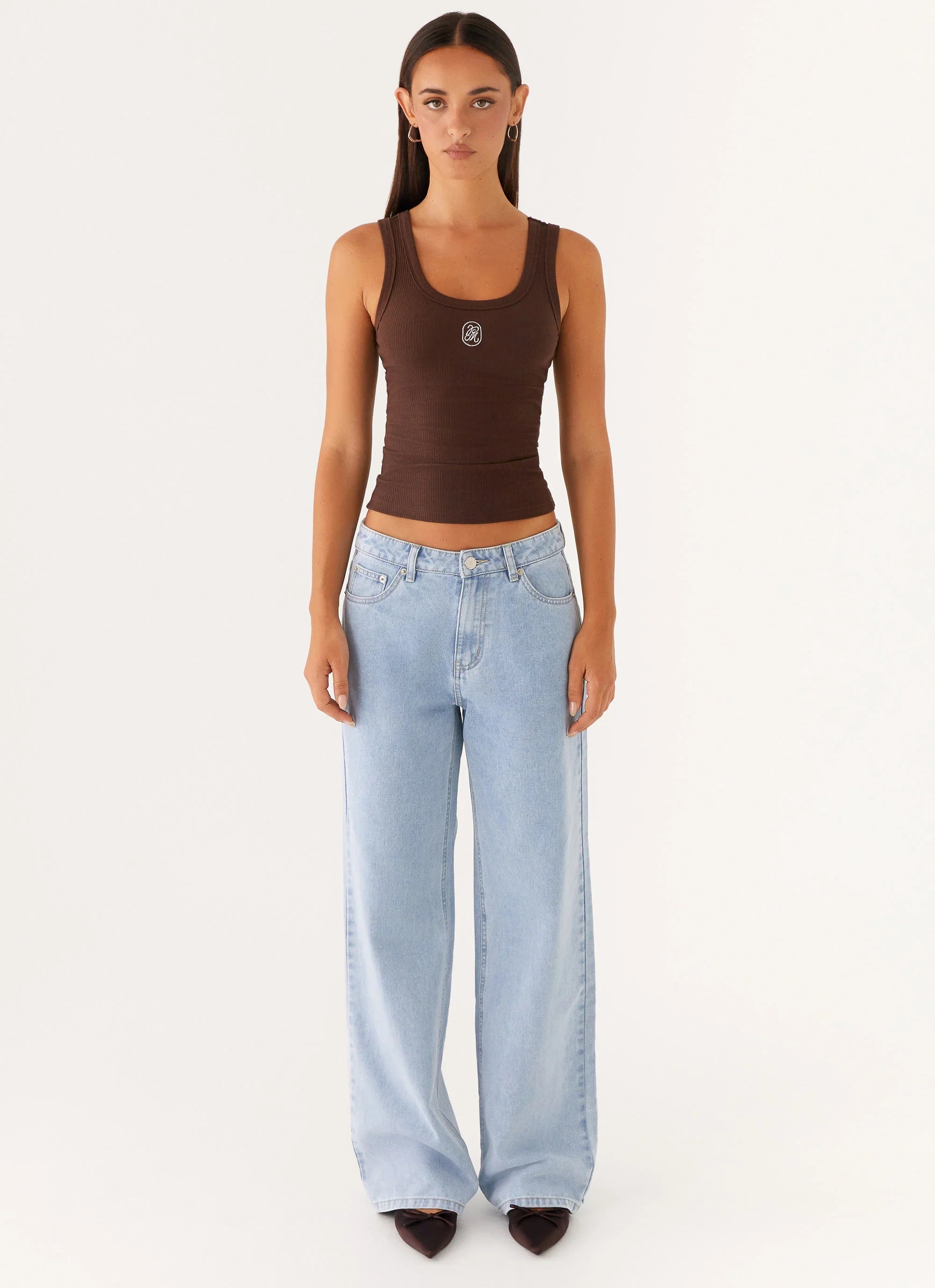 Keanna Low Rise Denim Jeans Sky