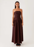 Carmel Maxi Dress Brown