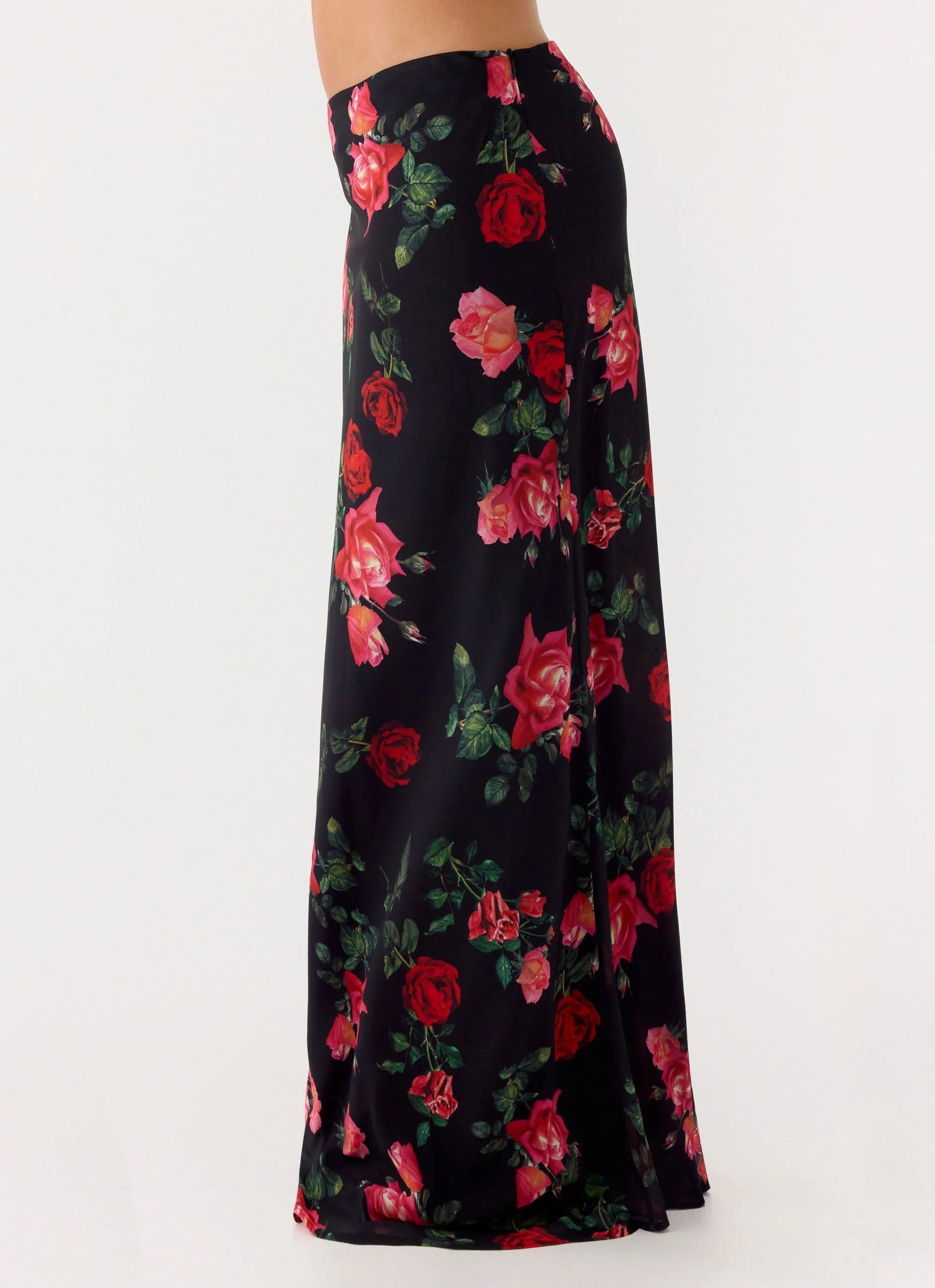 Star Girl Chiffon Maxi Skirt Midnight Bloom