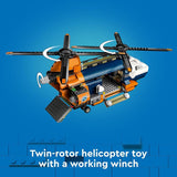 LEGO City Jungle Explorer Helicopter Toy at Base Camp Kids Toy Adventure Building Set for Boys Girls Ages 8 with 5 Minifigures Gorilla Figures Gift Ideas for Birthdays 60437